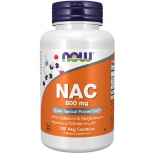 NOW NAC 600 мг 100 капс (N-ацетилцистеин)