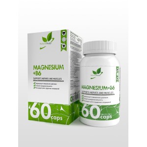 Natural Supp Magnesium+B6 60 caps