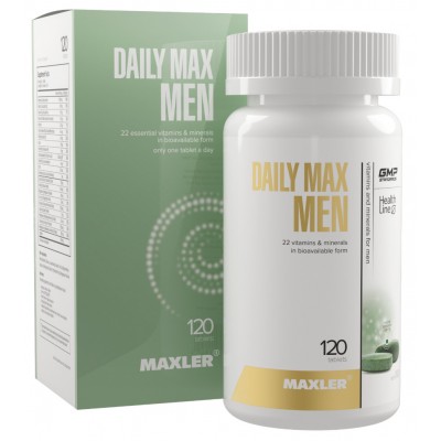 Купить Maxler Daily Max Men 120 caps с бесплатной доставкой и выдачей в локальных магазинах Пятигорска, Невинномысска, Ставрополя. Выгодная доставка по России!