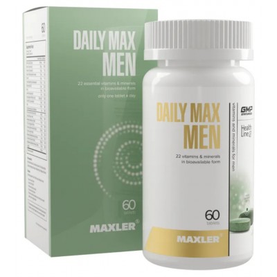 Купить Maxler Daily Max Men 60 caps с бесплатной доставкой и выдачей в локальных магазинах Пятигорска, Невинномысска, Ставрополя. Выгодная доставка по России!
