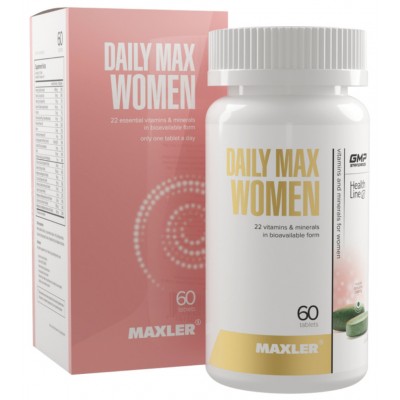 Купить Maxler Daily Max Women 60 caps с бесплатной доставкой и выдачей в локальных магазинах Пятигорска, Невинномысска, Ставрополя. Выгодная доставка по России!
