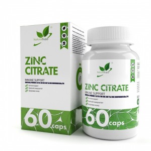 Natural Supp Zink Citrate 60 caps