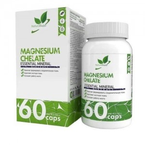 Natural Supp Magnesium chelate 60 caps