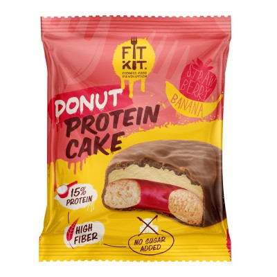 Купить Fit Kit Donut Protein Cake 100 гр с бесплатной доставкой и выдачей в локальных магазинах Пятигорска, Невинномысска, Ставрополя. Выгодная доставка по России!