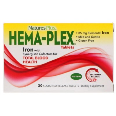 Купить Nature's Plus Hema-Plex 30 таб с бесплатной доставкой и выдачей в локальных магазинах Пятигорска, Невинномысска, Ставрополя. Выгодная доставка по России!