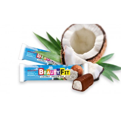 Купить Beauty Fit Coconut protein bar 60 гр с бесплатной доставкой и выдачей в локальных магазинах Пятигорска, Невинномысска, Ставрополя. Выгодная доставка по России!
