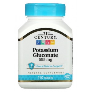 21st Century Potassium Gluconate 595mg 110tab