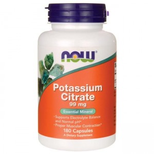 NOW Potassium Citrate 99mg 180caps