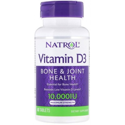 Купить Natrol Vitamin D3 10000 IU 60tab с бесплатной доставкой и выдачей в локальных магазинах Пятигорска, Невинномысска, Ставрополя. Выгодная доставка по России!