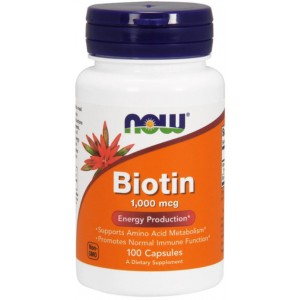 NOW Biotin B7 1000 мкг 100 капс
