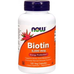 NOW Biotin B7 5000 мкг 120 капс