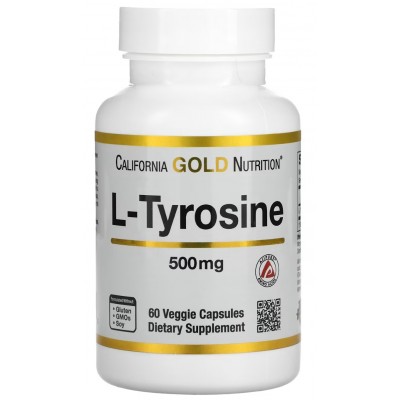 Купить California Gold Nutrition L-Tyrosine 500 мг 60 капс с бесплатной доставкой и выдачей в локальных магазинах Пятигорска, Невинномысска, Ставрополя. Выгодная доставка по России!