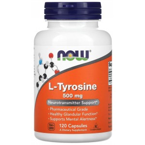NOW L-Tyrosine 500 мг 120 капс