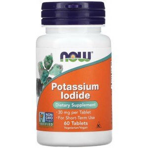 NOW Potassium Iodine 30 мг 60 таб