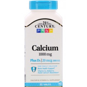 21st Century  Calcium Plus D3 1000mg 90tab
